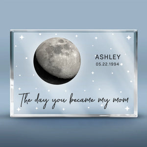 L'amour d'une mère, toujours notre guide - Plaque rectangulaire en acrylique personnalisée pour la famille - Cadeau pour la fête des mères, maman, grand-mère