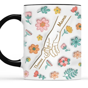 Toujours ensemble, jamais séparés - Tasse personnalisée en 3D avec effet gonflé - Cadeau pour la fête des mères, pour maman ou grand-mère