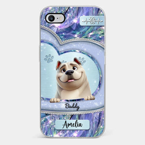 La vie est meilleure avec un chien ! Coque de téléphone transparente personnalisée avec chien ! Cadeau pour les propriétaires et les amoureux des animaux.
