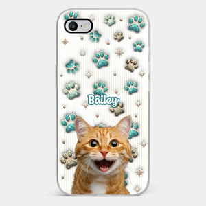Coque de téléphone transparente avec photo personnalisée et adorable à chaque appel - Motif chien et chat - Cadeau pour les propriétaires d'animaux et les amoureux des animaux