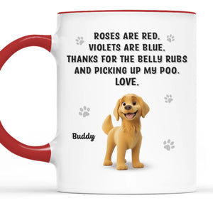 Des friandises maintenant, des questions plus tard ! Mug personnalisé pour chien avec accents ! Cadeau pour les propriétaires et les amoureux des animaux.