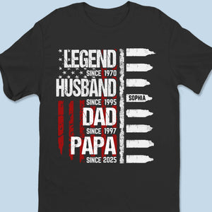Élever des légendes, un petit-enfant à la fois - T-shirt unisexe personnalisé pour la famille, t-shirt premium, sweat à capuche - Fête des pères, cadeau pour papa, grand-père