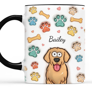 Une maison sans animal n'est qu'une maison - Mug personnalisé avec effet gonflable 3D pour chien et chat - Cadeau pour propriétaires d'animaux et amoureux des animaux
