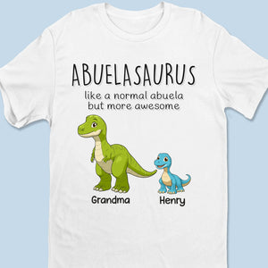 Raising Tiny Dinosaurs With Love - Family Personalized Custom Unisex T-shirt, Premium T-shirt, Hoodie - Mother's Day Gift For Mom, Grandma