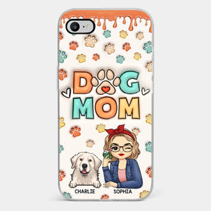 The Road To My Heart Is Filled With Paw Prints - Dog & Cat Personalized Custom 3D Inflated Effect Printed Clear Phone Case - Gift For Pet Owners, Pet Lovers