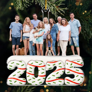 Custom Photo Acrylic Ornament - Personalized Christmas Birthday Gifts For Family, Dog Cat Lovers - Forever Together, Forever Love