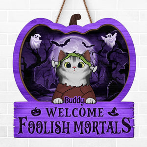 Witch Better Have My Treats - Cat Personalized Custom Home Decor Wood Sign - Halloween Gift For Pet Owners, Pet Lovers