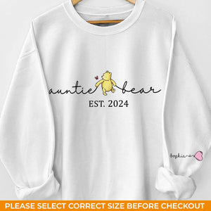 Les tantes sont comme des secondes mères - Sweat-shirt unisexe personnalisé avec motif sur la manche - Cadeau pour tante