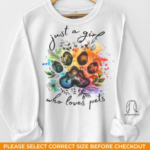 Quand j'avais besoin d'un coup de main, j'ai trouvé une patte - Sweat-shirt unisexe personnalisé pour chien et chat avec motif sur la manche - Cadeau pour propriétaires d'animaux et amoureux des animaux