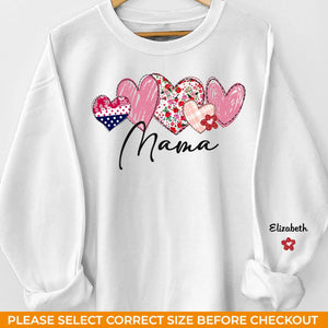 Les mamans rendent tout meilleur - Sweat-shirt unisexe personnalisé avec motif sur la manche - Cadeau pour maman et grand-mère