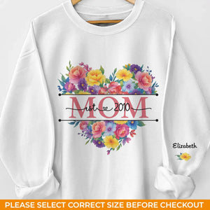 Tu es notre rayon de soleil - Sweat-shirt unisexe personnalisé avec motif sur la manche - Fête des Mères, cadeau pour maman, grand-mère