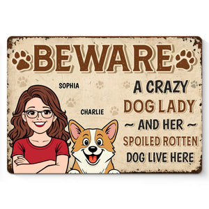 Custom Home Decor Metal Sign - Personalized Birthday Gifts For Dog Lovers, Dog Dad And Mom - Love Grows With Furry Friends