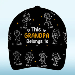 Custom Hat, All Over Print Classic Cap - Personalized Birthday Gifts For Dad, Grandpa - World’s Best Grandpa Crew