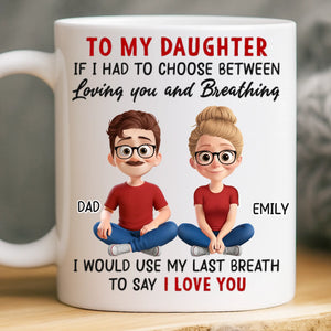 Custom Mug - Personalized Birthday Gifts For Mom, Dad, Daughter, Son - Born To Be Loved