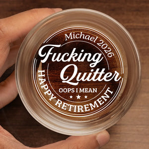 Custom Whiskey Glass - Personalized Retirement Gifts For Women, Men, Bourbon, Whiskey Lovers - Relaxed, Retired, Recharged