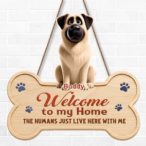 Custom Wood Sign - Personalized Birthday Gifts For Dog Lovers, Dog Dad And Mom - Buddy Rules This House