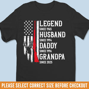 Custom Hunting Unisex T-shirt, Premium T-shirt, Hoodie - Personalized 4th Of July Gifts For Dad, Grandpa, Husband - Chasing Freedom And Game