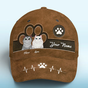 Casquette classique à imprimé intégral « Keep Calm And Love Dogs » marron – Cadeau pour propriétaires et amoureux des animaux