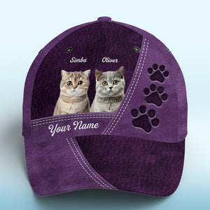 Casquette personnalisée avec photo « Tu es mon animal de compagnie bien-aimé » violette - Casquette personnalisée pour chien et chat, imprimé intégral - Nouveauté, cadeau pour propriétaires d'animaux et amoureux des animaux.