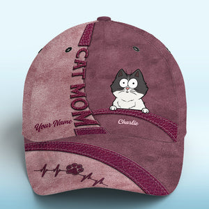 Keep Calm And Love Cats Pink - Cat Personalized Custom Hat, All Over Print Classic Cap - New Arrival, Gift For Pet Owners, Pet Lovers