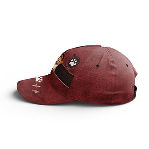 Casquette personnalisée « Keep Calm And Love Dogs » noire pour chien et chat, imprimé intégral, classique - Nouveauté, cadeau pour propriétaires et amoureux des animaux.
