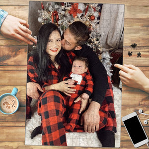 Photo personnalisée « Tu fais partie de moi » - Puzzle personnalisé pour la famille - Cadeau pour les membres de la famille