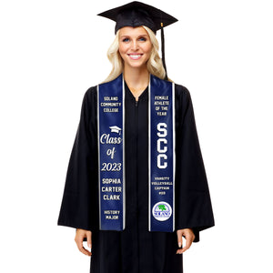 Best Gift For Graduation's Day, Class of 2024 - Personalized Graduation Stole