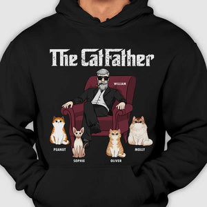 Le Père Chat, Papa Chat en Costume - Cadeau pour Papa Chat - T-shirt unisexe personnalisé, sweat à capuche