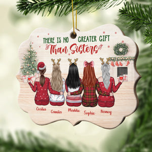 Because Of You I Laugh A Little Harder, Cry A Little Less And Smile A Lot More - Personalized Shaped Ornament.