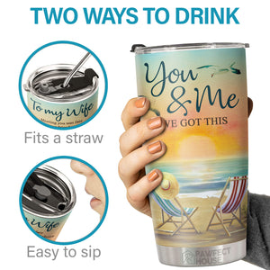 Te rencontrer était le destin, mais tomber amoureux de toi était hors de mon contrôle - Tumbler - Cadeau pour couples, mari et femme