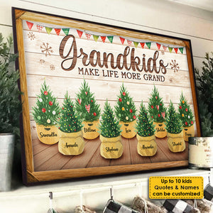 Grandkids - The Greatest Joy Of All - Personalized Horizontal Poster.