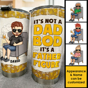 It's Not A Dad Bod But A Delightful Father Figure - Gift For Dad, Grandpa - Personalized Tumbler