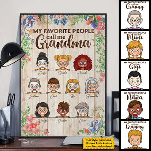 My Favorite People - Personalized Vertical Poster.