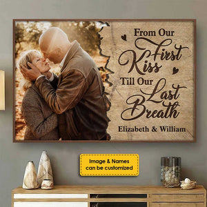Jusqu'à notre dernier souffle - Affiche horizontale personnalisée - Télécharger une image, cadeau pour couple, mari et femme