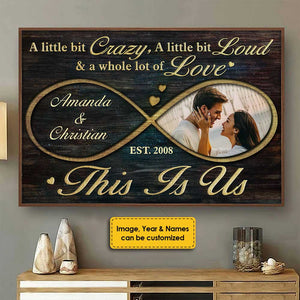 Beaucoup d'amour - Affiche horizontale personnalisée - Télécharger une image, cadeau pour couple, mari et femme