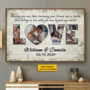 Falling In Love With You Was Beyond My Control - Horizontal Poster.