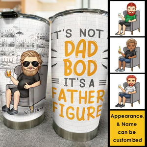 It's An Adorable Father Figure - Gift For Dad, Grandpa - Personalized Tumbler