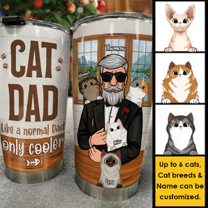 Glacière « Cat Dad Only » – Gobelet personnalisé – Cadeau pour papa