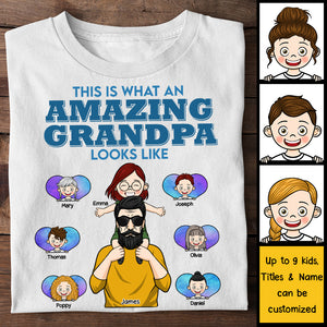 Papa incroyable à quoi ressemble papa - T-shirt unisexe personnalisé, sweat à capuche - Cadeau pour papa, grand-père