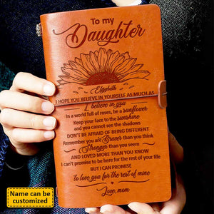 Soyez un tournesol - Journal vintage personnalisé - Cadeau pour fille