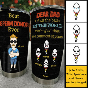 Meilleur donneur de sperme de tous les temps - Gobelet personnalisé - Cadeau pour papa
