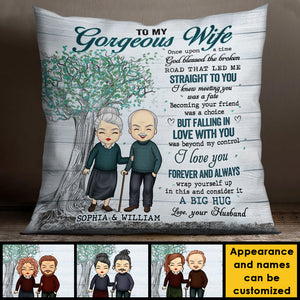 Falling In Love With You Was Beyond My Control - Gift For Couples, Personalized Pillow (Insert Included).