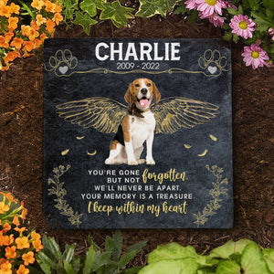 Tu es parti, mais pas oublié ! Pierre commémorative personnalisée, pierre tombale pour animaux de compagnie - Télécharger une image, cadeau commémoratif, cadeau de condoléances