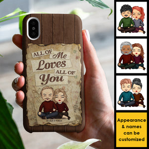 Parce que tout en moi t'aime, tout t'aime - Cadeau pour couples, mari et femme - Coque de téléphone personnalisée