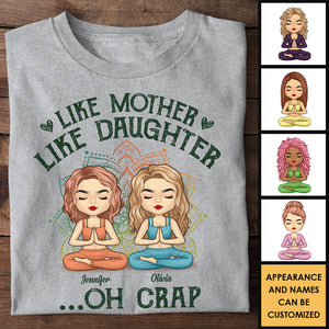 Telle mère, telle fille, oh merde ! Cadeau pour maman, t-shirt unisexe personnalisé, sweat à capuche