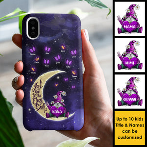 Grand-mère, maman, je t'aime jusqu'à la lune et retour - Cadeau pour maman, grand-mère - Coque de téléphone personnalisée