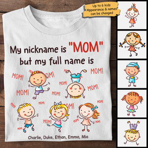 Mon surnom est « Maman » - Cadeau pour maman, t-shirt unisexe personnalisé, sweat à capuche