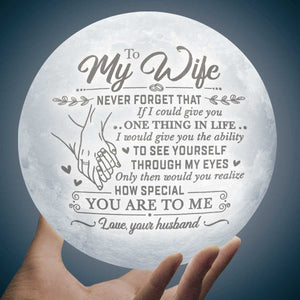 Combien tu es spécial pour moi - Lampe de lune - À ma femme, cadeau pour femme, anniversaire, fiançailles, mariage, cadeau de mariage, cadeau de Noël