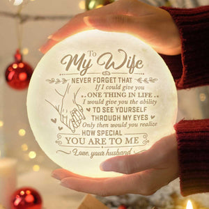 Combien tu es spécial pour moi - Lampe de lune - À ma femme, cadeau pour femme, anniversaire, fiançailles, mariage, cadeau de mariage, cadeau de Noël