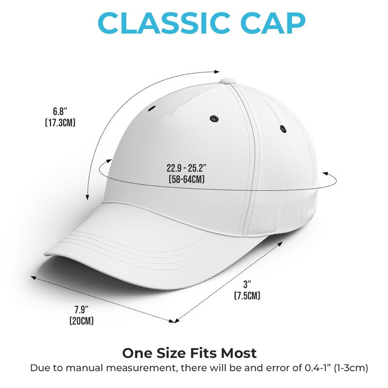 Le meilleur thérapeute a de la fourrure et quatre pattes - Chapeau personnalisé pour chien, casquette classique à imprimé intégral - Cadeau pour propriétaires et amoureux des animaux